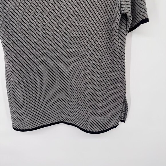 Exclusively Misook Womens Black pattern Open Cardigan jacket size large - Picture 14 of 14